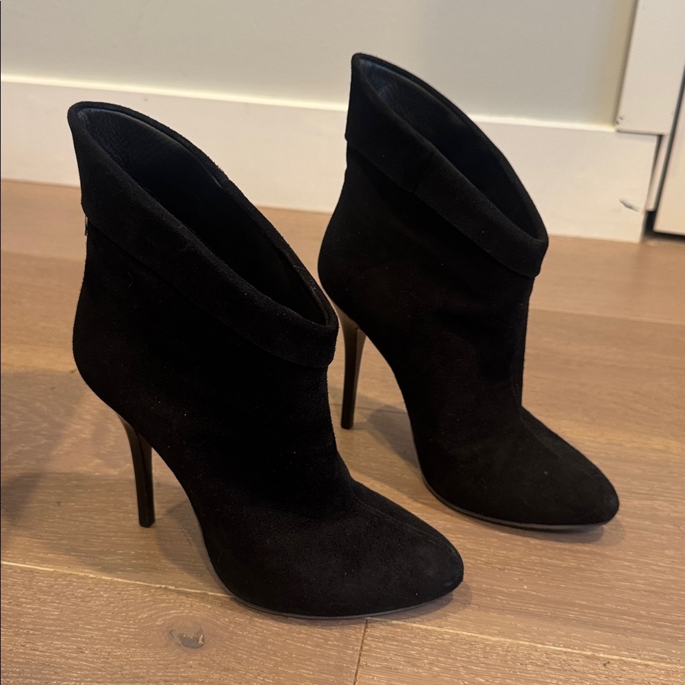 Giuseppe Zanotti Black Suede Ankle Boots